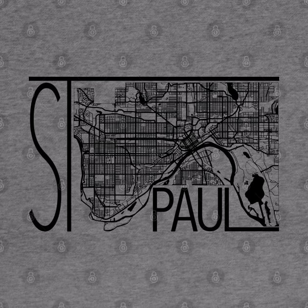 St Paul Map by juniperandspruce